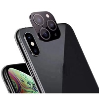 Autocollants de protection arrière pour objectif d'appareil photo en alliage d'aluminium de deuxième choix pour X/XR/XS Max/11/