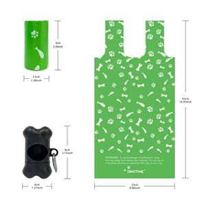 Bolsas Biodegradables <span class=keywords><strong>para</strong></span> Excremento de <span class=keywords><strong>Perro</strong></span>, Bolsas Extra Grandes y Gruesas <span class=keywords><strong>para</strong></span> Desechos de Mascotas con Dispensador de Bolsas, a Prueba de Fugas - Product Image 1