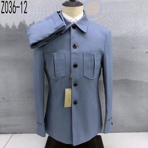 2025 modesto traje de negocios Premium de alta calidad para hombre primavera manga larga Top pantalones conjunto de dos piezas trajes de boda para hombres <span class=keywords><strong>M169</strong></span> - Product Image 2