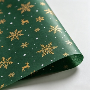 Red <strong>Green</strong> Packaging <strong>Paper</strong> Holiday Party Favor Gift Wrapping <strong>Paper</strong> Custom Color Printing Christmas <strong>Tissue</strong> <strong>Paper</strong> - Product Image 2