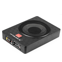 Subwoofer actif ultra-plat personnalisé de 8 et 10 pouces, 100W RMS, pour installation sous le siège de voiture