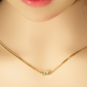 Goldleafgem Wholesale 9K/14K/18K Solid Yellow Gold Hip Hop Cuban Link Chain 2MM 4MM 6MM Necklace Pendant Personalized Party <b>Gift</b> - Product Image 5