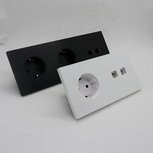 Đôi France nhôm bảng điều chỉnh tường Ổ cắm điện và EU chúng tôi cắm điện ổ cắm cho vimar hoặc Legrand ổ cắm mô-đun - Product Image 2