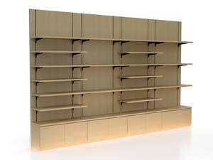 Estantería Góndola Industrial de Metal y Madera Highbright, Exhibidor Personalizado para <span class=keywords><strong>Tiendas</strong></span> Minoristas, para Alimentos Orgánicos - Product Image 3