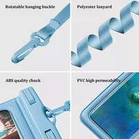 Pochette étanche IPX8 pour téléphone et sac étanche avec cordon pour iPhone Oppo (plongée 5m)