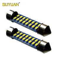 Ampoules LED ultra-lumineuses C5W 31/36/39/41MM C10W 3014 16smd pour éclairage de plaque d'immatriculation, lumières de lecture intérieures, lumières de plafond