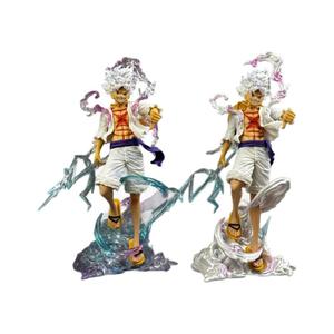 Figurine <span class=keywords><strong>One</strong></span> Piece NY Nika Luffy, Forme Gear 5 Dieu du Soleil, Luffy marchant sur les nuages tenant une foudre, Modèle d'ornement en gros - Product Image 5