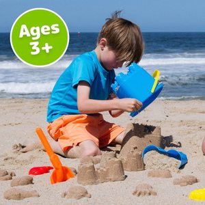 Juego <span class=keywords><strong>de</strong></span> cubo <span class=keywords><strong>de</strong></span> plástico con colador, pala, rastrillo, regadera, 5 moldes <span class=keywords><strong>de</strong></span> <span class=keywords><strong>arena</strong></span> <span class=keywords><strong>de</strong></span> animales y <span class=keywords><strong>Castillo</strong></span>, venta al por mayor - Product Image 4