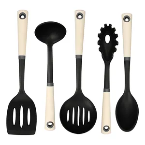 Mutfak aracı hediye seti naylon Spatula 5-pcs mıknatıs mutfak eşyaları seti ile pişirme kapları Set