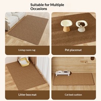 Grand tapis à gratter moderne pour chat en carton, résistant aux griffures, à l'usure, lavable, facile à nettoyer, anti-humidité