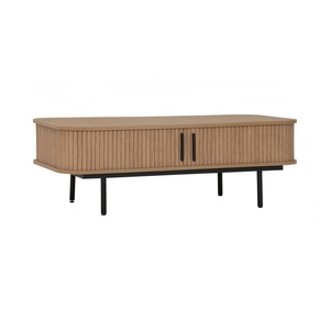 Rugged Industrial Oak Colour MALMO <b>Coffee</b> <b>Table</b> Metal Frame Rectangular Center <b>Table</b> <b>for</b> Urban Living Room and Office Reception - Product Image 1