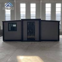 Casa Contenedor de Acero Modular Prefabricada de Alta Gama, Expandible, de 20 pies y 40 pies, Plegable, Portátil, Móvil, Tipo Tiny Home, Almacén