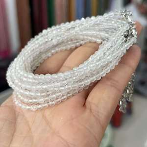Handmade Đá Quý Vòng Đeo Tay 2Mm Tinh Thể Nhỏ Mặt Đá Quý Tự Nhiên Đá Đính Cườm Có Thể Điều Chỉnh Vòng Đeo Tay Cho Phụ Nữ Đồ Trang Sức - Product Image 4