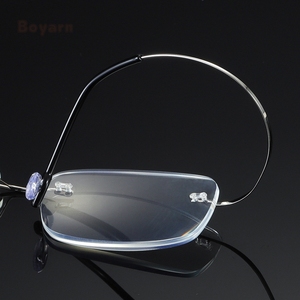 Boyarn, buena calidad, monturas sin montura, aleación <span class=keywords><strong>de</strong></span> titanio, presbicia, bloqueo <span class=keywords><strong>de</strong></span> luz azul, <span class=keywords><strong>gafas</strong></span> <span class=keywords><strong>de</strong></span> lectura para hombres - Product Image 5