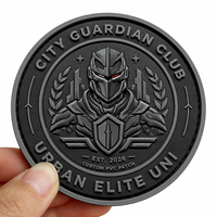 Badge logo 3D en PVC personnalisé et durable pour le club City Guardian, l'unité d'élite urbaine, et l'équipement de style de vie AWELLS (vente en gros)