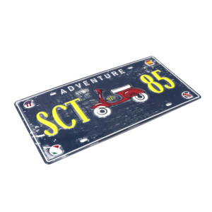 Plaque de voiture souvenir en aluminium avec logo gaufré personnalisé, style plaque d'immatriculation américaine antique, <span class=keywords><strong>prix</strong></span> usine BSCI, pour carte de permis de conduire - Product Image 2