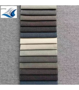 Tissu en polyester tissé 100 %, couleur unie, respirant, effet <span class=keywords><strong>lin</strong></span>, 440 g, idéal pour les canapés et la tapisserie de meubles – Grande <span class=keywords><strong>Vente</strong></span> - Product Image 1