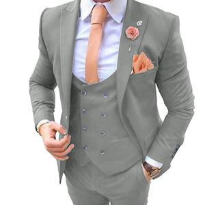 Ventes en gros de costumes pour hommes en trois pièces, vêtements décontractés pour hommes, costumes élégants et élégants, costumes de loisirs pour hommes de grande taille - Product Image 2