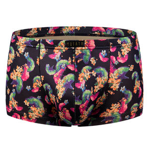 Ropa interior de punto transpirable sin costuras de tiro medio para hombre, Bóxer deportivos de talla grande sostenibles con logotipo en la cintura - Product Image 4