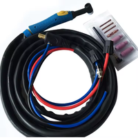 Torche de soudage TIG WP17 plaquée cuivre, refroidie par air, pistolet à arc argon 4m/8m 250A, fabrication GTAW, connecteur Euro, usine chinoise