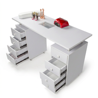 Vente en gros de table de salon de manucure multifonctionnelle table de manucure portable table de travail de bureau de manucure table de salon de beauté meubles