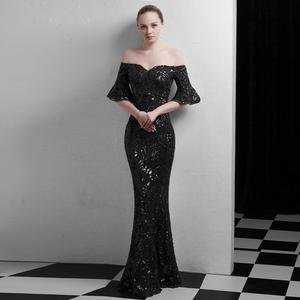 Robe <span class=keywords><strong>de</strong></span> soirée longue et amincissante <span class=keywords><strong>de</strong></span> style court pour femme, idéale pour les fêtes annuelles, les boîtes <span class=keywords><strong>de</strong></span> nuit et les mariages - Product Image 1