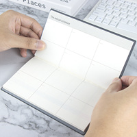 Mini agenda mensuel A6, format paysage, auto-remplissable, couverture en PVC, calendrier, organisateur quotidien, agenda non daté, journal, cadeau