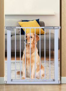 दरवाजे के लिए घर अतिरिक्त लंबा बिल्ली गेट कोई चढ़ाई पालतू बाधा एडजस्टेबल इनडोर सुरक्षा दबाव बिल्लियों कुत्तों के लिए लगाया गया - Product Image 6