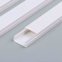 Goulotte de câblage en PVC solide, chemin de câbles blanc, canal de protection pour câblage électrique