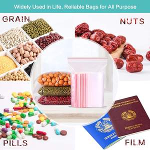 Kantong Plastik Transparan dengan Ritsleting Segel Sendiri yang Dapat Ditutup Kembali untuk Perhiasan, Permen, Permen Karet, Jeli untuk Pesta Ulang Tahun - Product Image 5