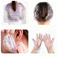 Gants, bonnets et capes jetables imperméables pour la coloration et le décoloration des cheveux en salon de coiffure