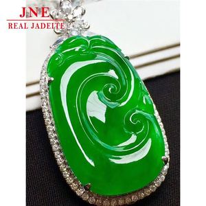 <span class=keywords><strong>Pendentif</strong></span> en jade <span class=keywords><strong>émeraude</strong></span> incrusté d'or 18 carats naturel Myanmar A Type de glace pleine couleur vert vif <span class=keywords><strong>pendentif</strong></span> bouddha Ruyi Type <span class=keywords><strong>véritable</strong></span> - Product Image 5