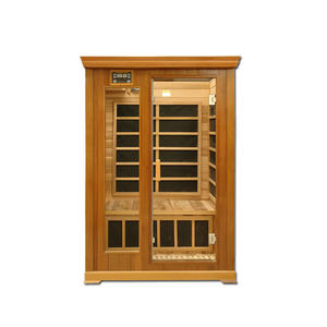 Chất lượng cao Canada <span class=keywords><strong>2</strong></span> CHỖ NGỒI Màu Đỏ Cedar Carbon nóng hồng ngoại xa phòng tắm hơi - Product Image 1