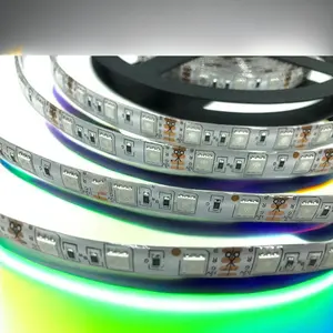 60-Led Per Meter/20-sectie Snijbare 5050 Rgb Flexibele Strip Licht