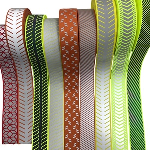 Ruban en polyester réfléchissant argent/blanc non auto-adhésif gravé au laser par transfert thermique photoluminescent personnalisé en usine - Product Image 2