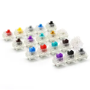 メカニカルキーボード用スイッチ 3ピン ホワイト軸リニア タクタイル サイレントスイッチ RGB LED SMD ゲーミングメカニカル MXスイッチ付き - Product Image 1