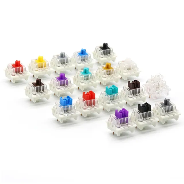 Switches for Mechanical Keyboard 3Pin White AxisLinear Tactile Silent Switch RGB LED SMD Gaming Mechan With MX Switch