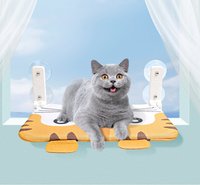 Nouveau hamac de fenêtre pour chat en carton, lit suspendu respirant pour chat, perchoir de fenêtre