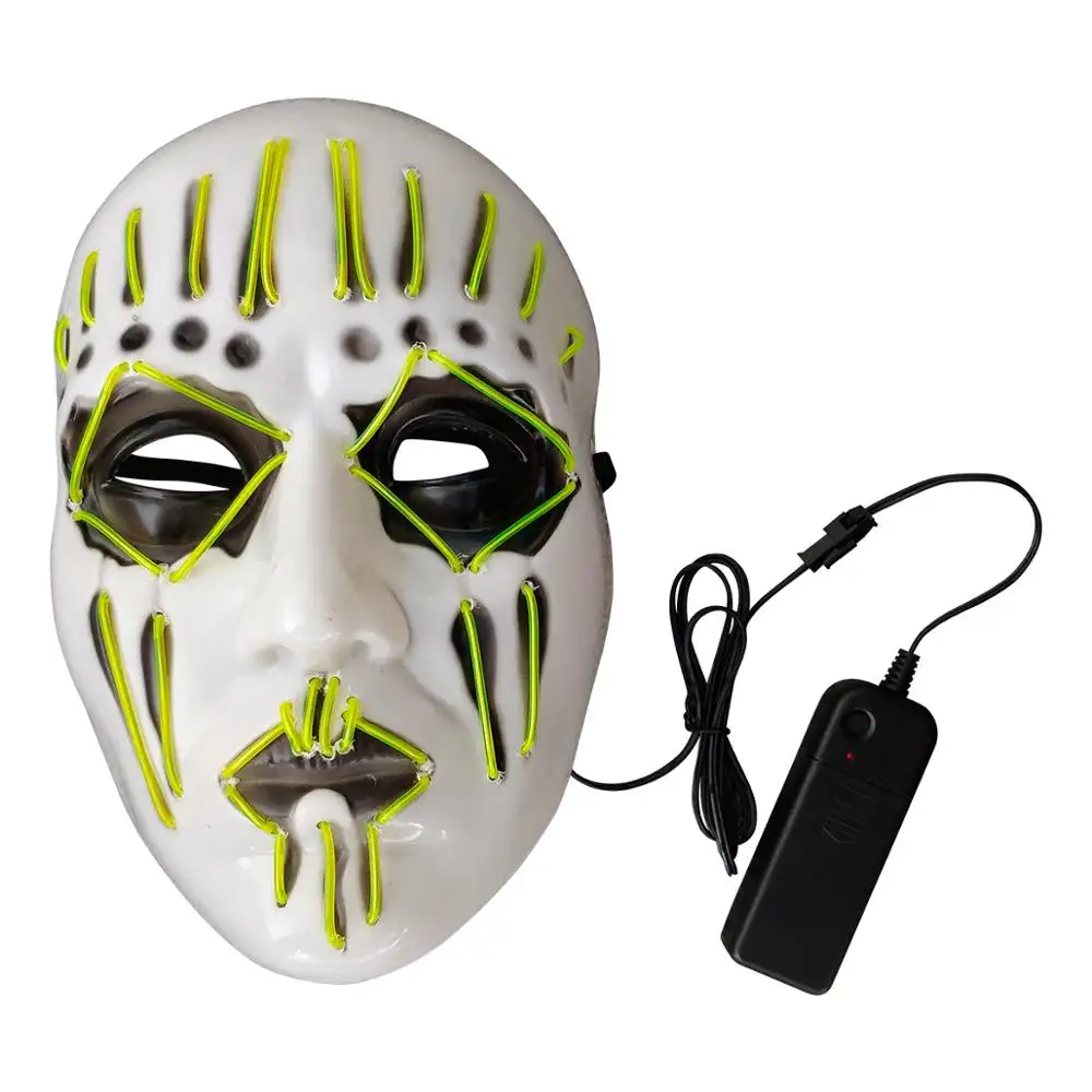 Masques en fil El haute qualité et haute luminosité, kit de protection à LED pour fête d'halloween, vente directe par les fabricants