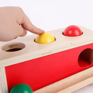 Sussidi didattici Montessori di alta qualità per bambini educazione precoce illuminazione giocattoli con scatola a sfera in legno