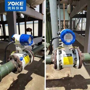 Industrial Type Digital 4 20Ma Output Water Flow Meter Chemical Flow Meter Electromagnetic Flow Meter