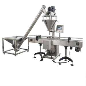 מכונת מילוי אבקות חצי אוטומטית איכותית ישירות מהמפעל, בעלת ראש מילוי יחיד, לבקבוקים ופחיות עם שקילה בורגית - Product Image 2