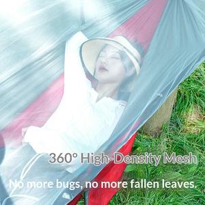 Hamaca <span class=keywords><strong>de</strong></span> <span class=keywords><strong>Camping</strong></span> con Toldo Impermeable - Hamaca con Soporte y Mosquitera, Hamaca Portátil para Exteriores para 2 Personas - Product Image 3