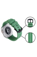 Nouveau Design Sport Bracelet En Caoutchouc Bracelet De Montre En Silicone Souple pour Apple Watch Band 38 40 41 42 44 45mm pour IWatch S 9 Ultra 8 7 6
