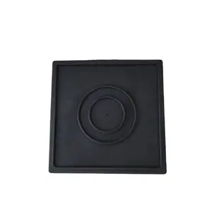 IATF 16949 Factory Custom Square Black Rectangular Shock Isolating Absorbing Anti-viboration rubber jack pad