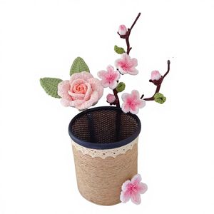 Portapenne Multiuso in Cotone Fatto a Mano con Foglie e Colore Sfumato, Tema Valle delle Rose, Buon Segno di Ritorno, per Madre e Insegnante, Capodanno Cinese - Product Image 4