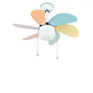 Profesyonel üreticisi çeşitli renkler donanım + Mdf avize Fan ışıklı tavan fanı