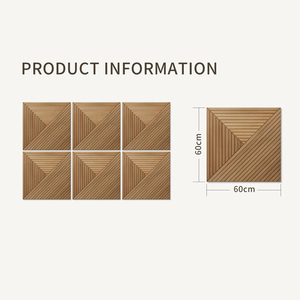 Pannelli Acustici 3D 60x60cm Design Europeo in Fibra di Poliestere Fonoassorbenti per Casa, Ufficio, Uso Interno/Esterno - Product Image 2