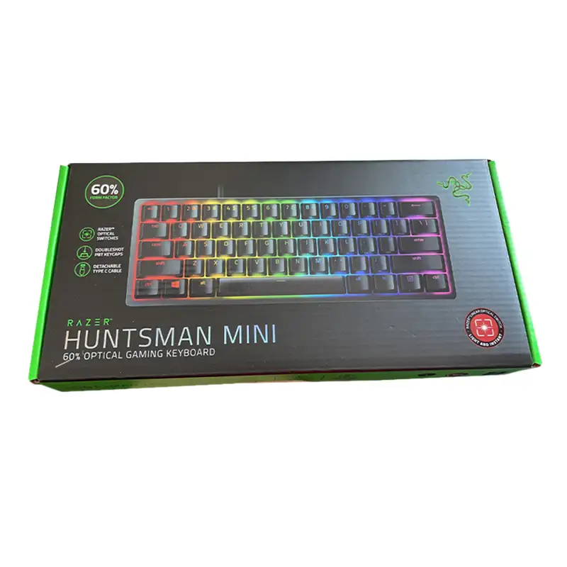 Razer Huntsman-مفتاح ألعاب بصري صغير, مفتاح ألعاب بصري ، الولايات المتحدة-أسود ، 60% مع مفتاح بصري Razer