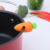 Lève-couvercles en silicone anti-débordement et résistant à la chaleur, support de couvercle de casserole, outil de cuisine durable
